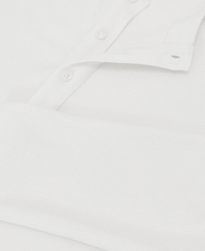 Reiss Men's Francisco Ribbed Regular-Fit Henley T-Shirt