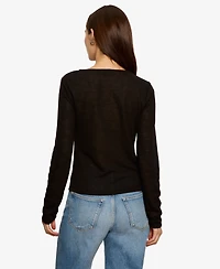 Sanctuary Women's Suki Long-Sleeve Twist T-Shirt