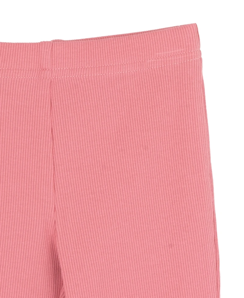 Rare Editions Baby Girls' Dog Top with Plaid Ruffle and Rib Knit Leggings, 2-Piece Set