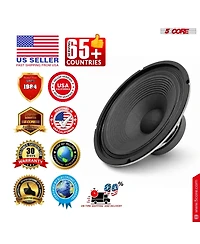 5 Core 12 Inch Guitar Speaker 300W Replacement Ohm Amplifier Cabinet Driver