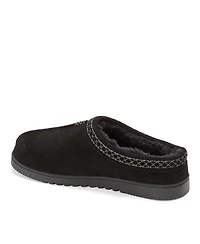 Dearfoams Dean Genuine Suede Slip-On Clog Slipper