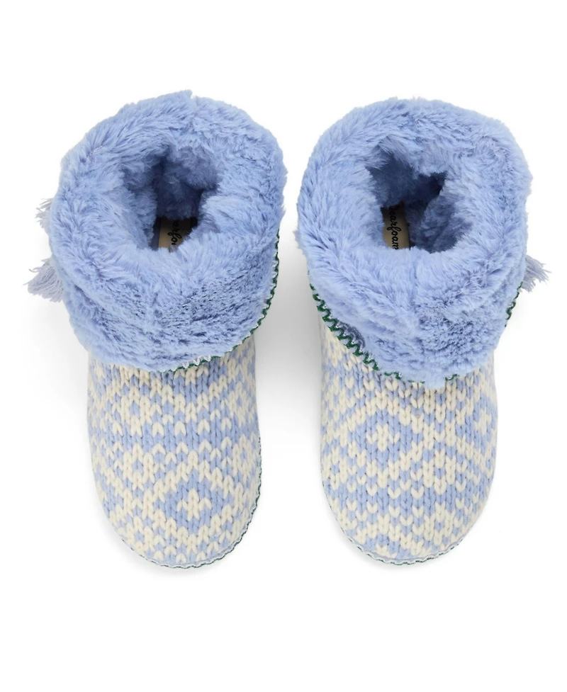 Dearfoams Women's Becky Knit Bootie Slippers