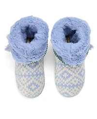 Dearfoams Women's Becky Knit Bootie Slippers