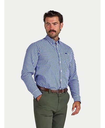 Raging Bull Men's Classic Long Sleeve Gingham Shirt