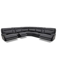 Atlas 7-Piece Triple Power Motion Sectional Sofa, Macy's Exclusive
