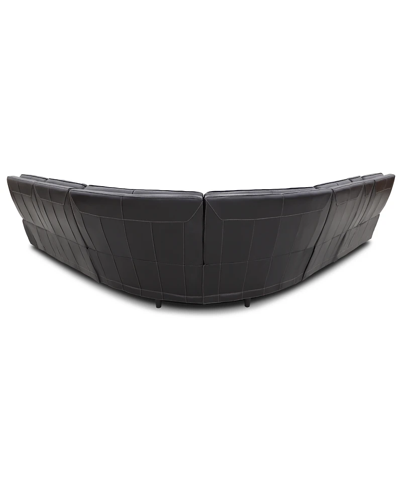 Atlas 6-Piece L-Shaped Triple Power Motion Sectional Sofa, Macy's Exclusive
