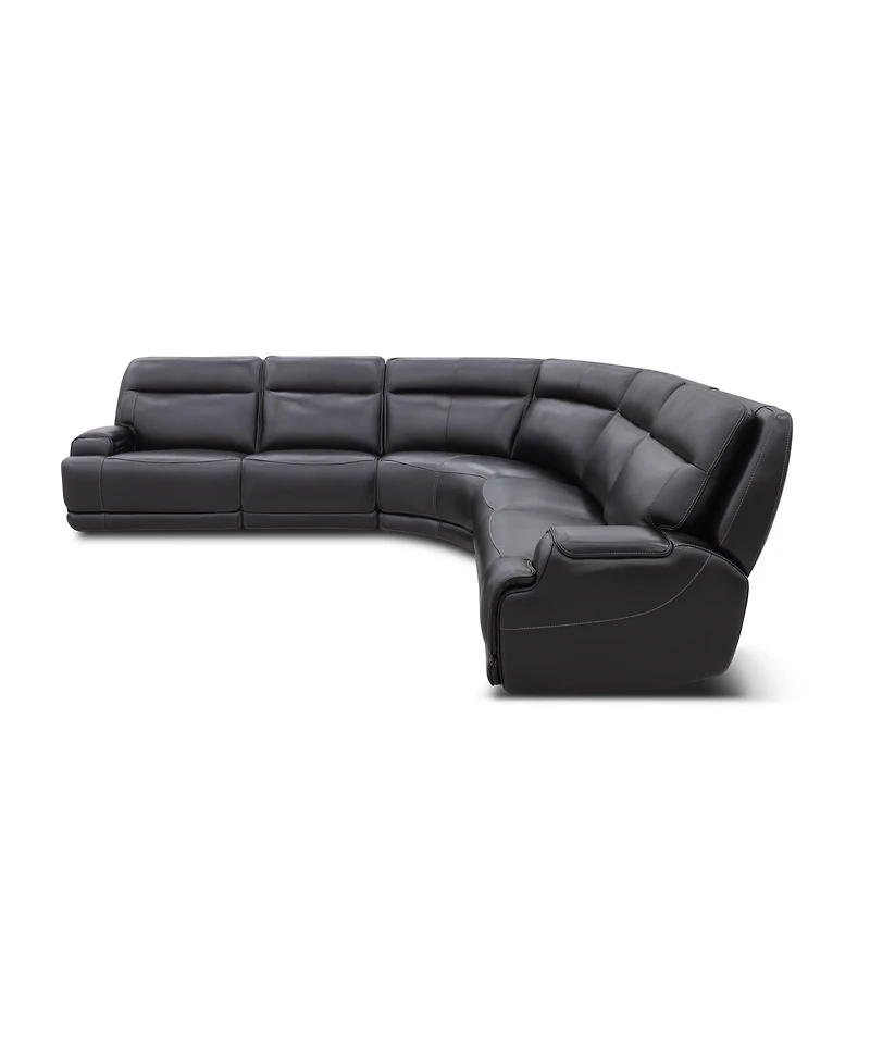 Atlas 5-Piece Triple Power Motion Sectional Sofa, Macy's Exclusive