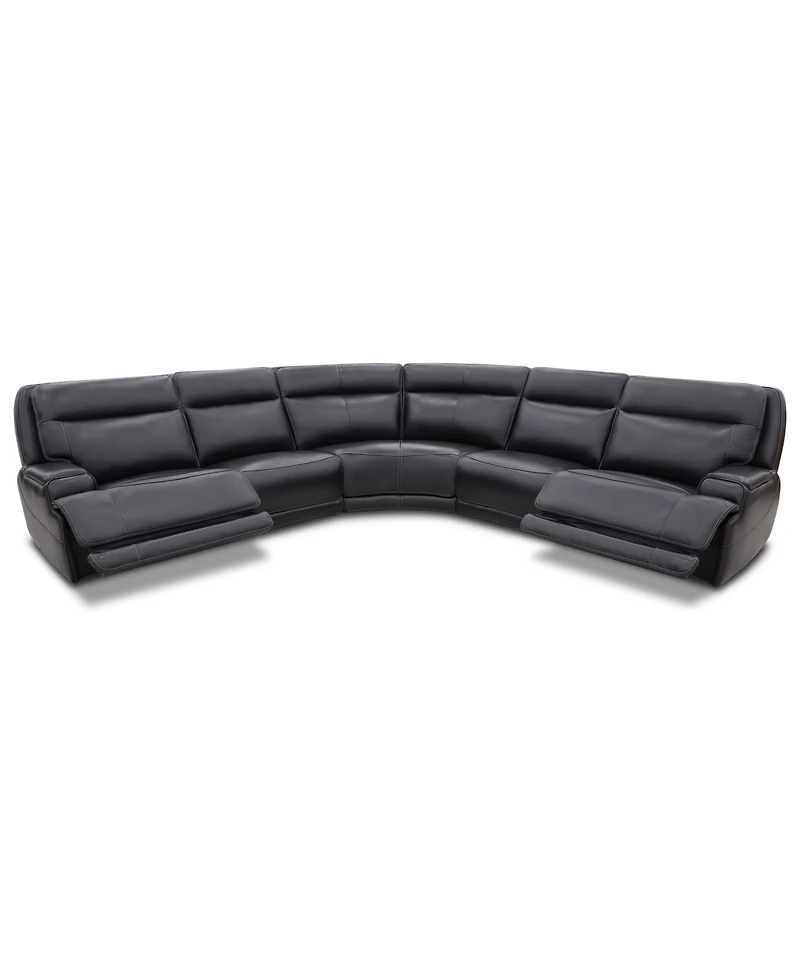 Atlas 5-Piece Dual Motion Sectional Sofa, Macy's Exclusive
