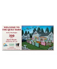 SunsOut Welcome to the Quilt Barn 300 Piece Jigsaw Puzzle, Ages 15+