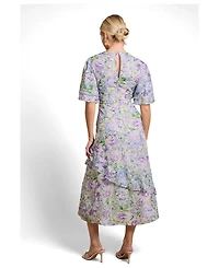 Oasis Women's Occasion Flora Jacquard Midi Dress