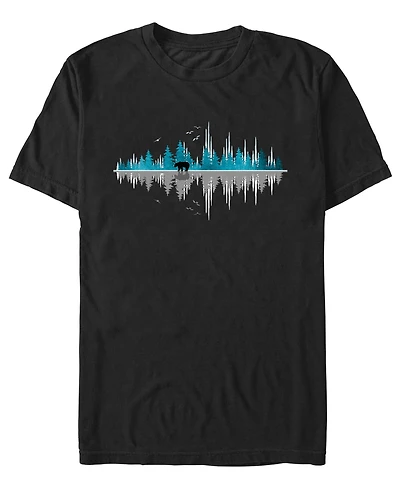 Fifth Sun Men's The Sounds Of Nature Music Sound Wave Graphic Crew Neck T-Shirt