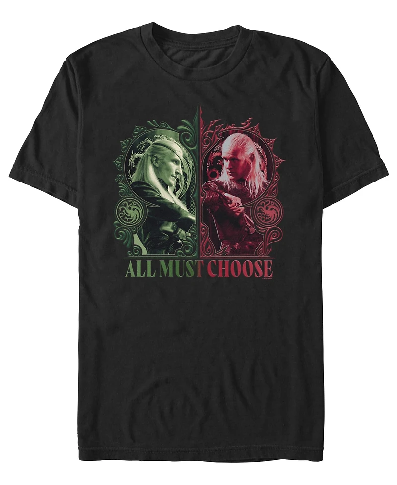 Fifth Sun Men's House of the Dragon Daemon Aemond Graphic Regular-Fit T-Shirt