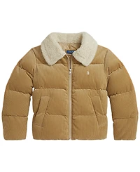 Polo Ralph Lauren Girls' 7-16 Cotton Corduroy Down Jacket