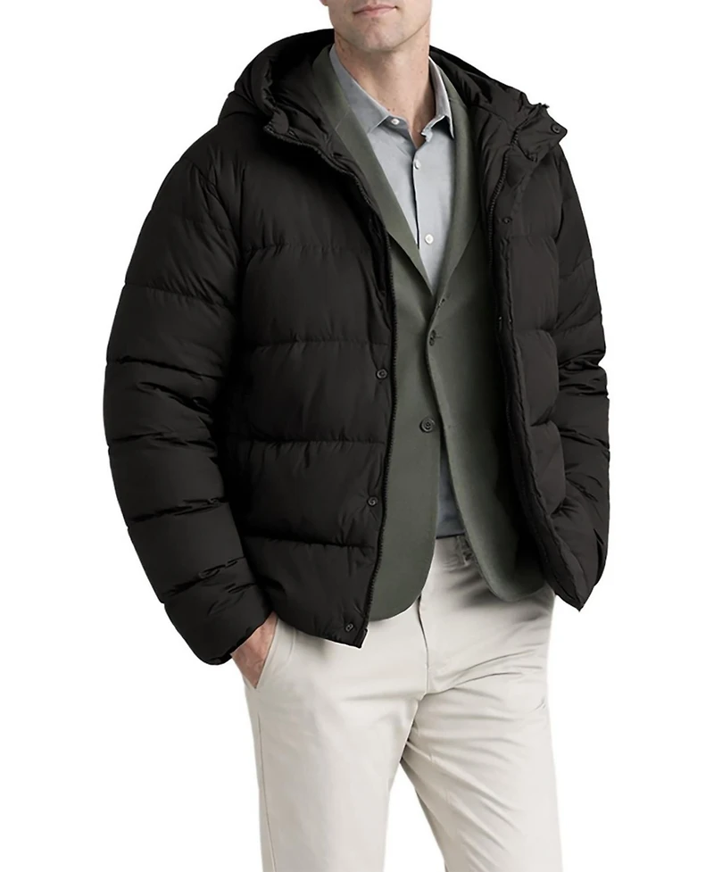 Level 7 Men's Office-Leisure Collection Lightweight Rain Pro Puff Parka