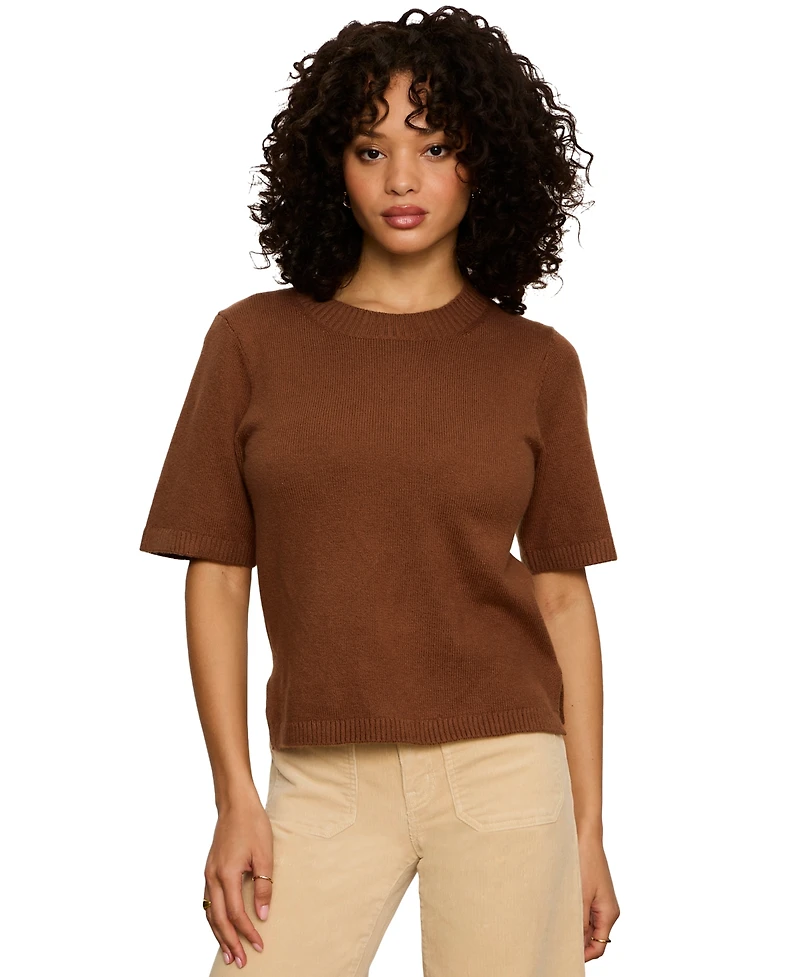 Sanctuary Women's Short-Sleeve Crewneck Sweater