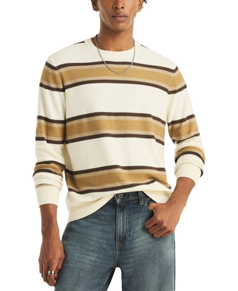 Nautica Men's Striped Crewneck Sweater