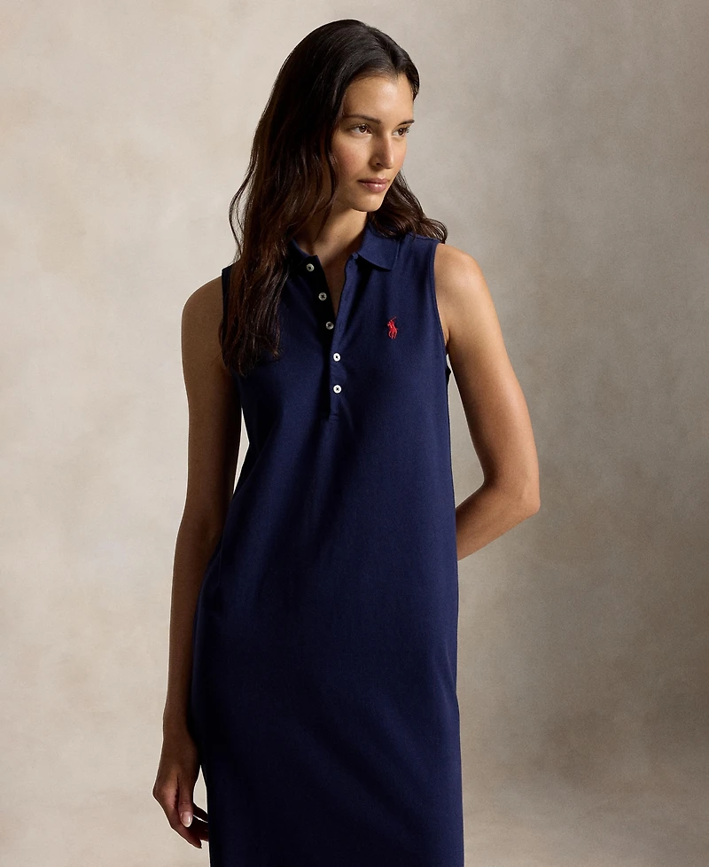 Polo Ralph Lauren Women's Stretch-Cotton Sleeveless Dress
