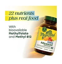 MegaFood Advanced Multivitamin for Men 40+ with Choline, Methyl B12, Methylfolate, Vitamin C and D3 and Zinc
