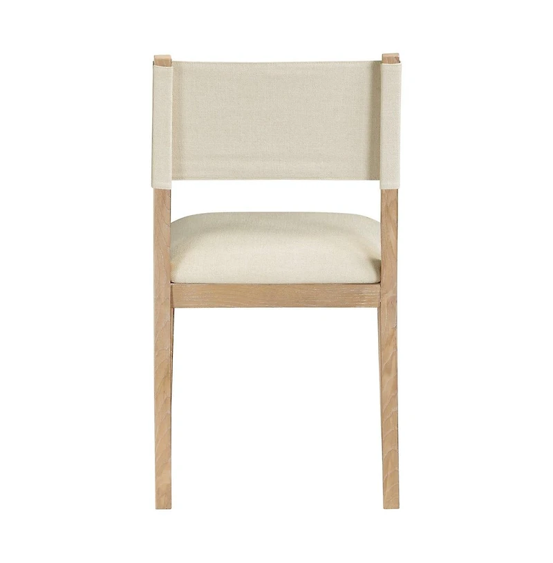 Meridian Furniture Avon Linen Textured Fabric Dining Side Chair, Set of 2