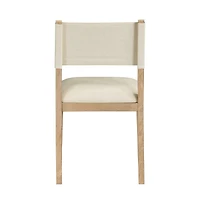 Meridian Furniture Avon Linen Textured Fabric Dining Side Chair, Set of 2