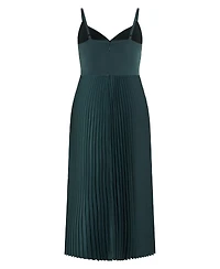 City Chic Plus Ariana Pleated Maxi Dress