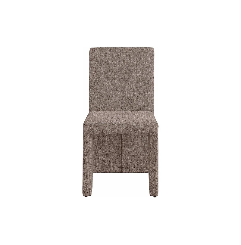 Meridian Furniture Benson Linen Textured Fabric Dining Chair, Set of 2
