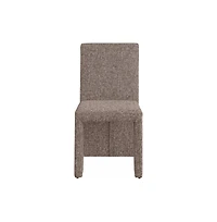 Meridian Furniture Benson Linen Textured Fabric Dining Chair, Set of 2
