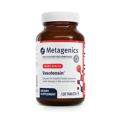 Metagenics Vasotensin Bonito Peptide Supplement for Blood Pressure Support Fish Protein Formula for Circulatory and Heart Health 120 Tablets