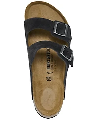 Birkenstock Men's Arizona Suede Leather Soft Footbed Sandals from Finish Line