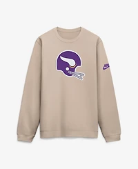 Nike Men's Minnesota Vikings I-Formation Rewind Club Fleece-Lined Crew Sweatshirt