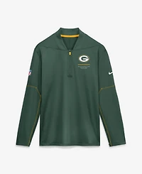 Nike Men's Green Bay Packers Sideline Half-Zip Pullover Sweatshirt