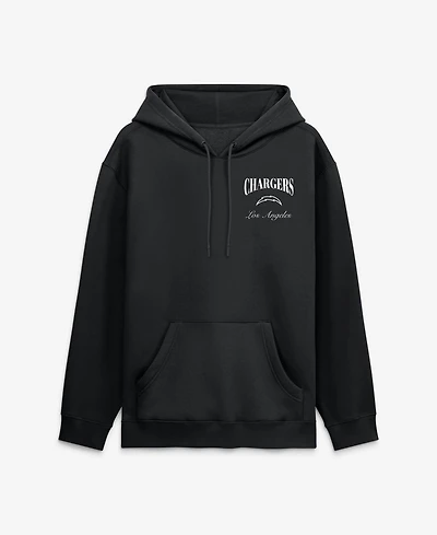 Fanatics Men's Los Angeles Chargers Nightfall Hooded Fleece Relaxed-Fit Pullover Hoodie