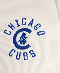 Fanatics Women's Chicago Cubs Iconic Ribbed Knit Cropped Tank Top