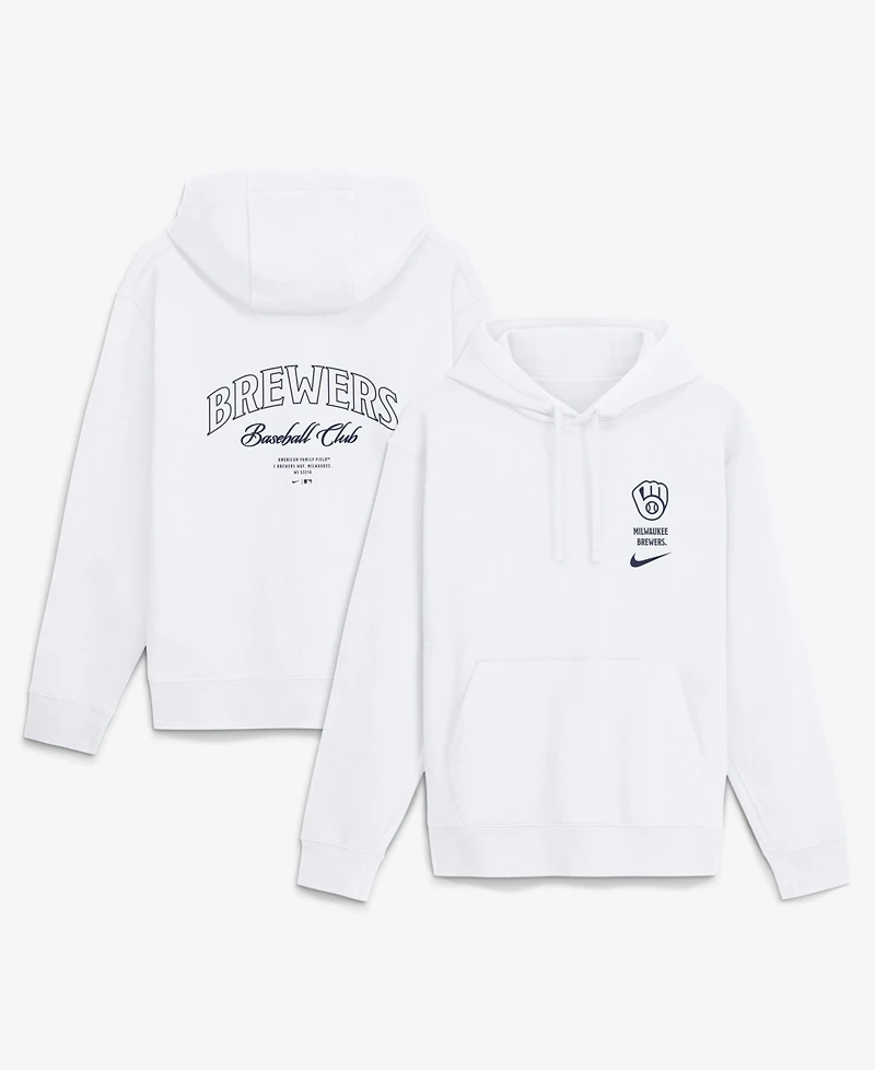 Nike Men's Milwaukee Brewers Club Fleece Pullover Hoodie