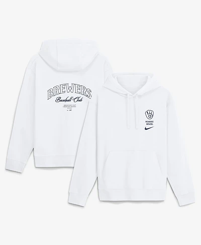 Nike Men's Milwaukee Brewers Club Fleece Pullover Hoodie