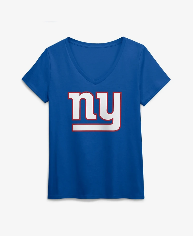 Logo Athletic Women's New York Giants Primary V-Neck T-Shirt