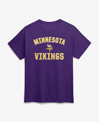 Logo Athletic Men's Minnesota Vikings Arch Victory Screen-printed T-Shirt