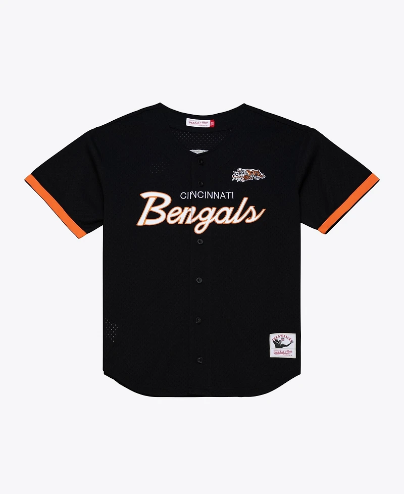 Mitchell & Ness Men's Cincinnati Bengals Head Coach Mesh Full-Button Jersey