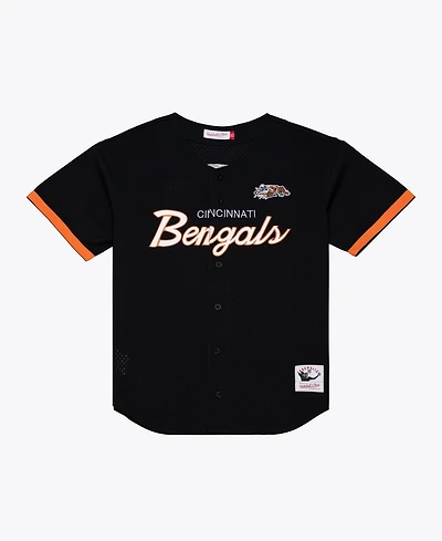Mitchell & Ness Men's Cincinnati Bengals Head Coach Mesh Full-Button Jersey