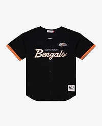 Mitchell & Ness Men's Cincinnati Bengals Head Coach Mesh Full-Button Jersey