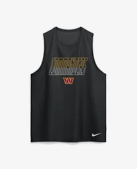 Nike Men's Washington Commanders Kickoff Miler Dri-fit Crewneck Screen-Print Tank