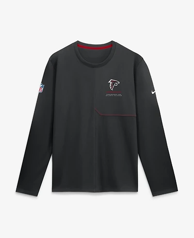 Nike Men's Atlanta Falcons Sideline Coaches Long Sleeve Shirt