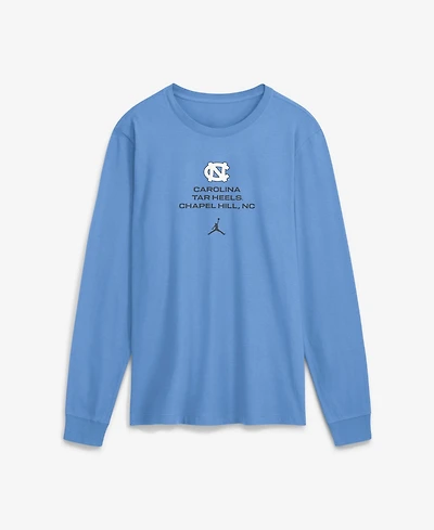 Jordan Men's North Carolina Tar Heels Sideline Long Sleeve Crewneck T-Shirt