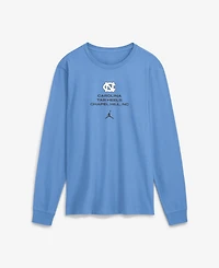 Jordan Men's North Carolina Tar Heels Sideline Long Sleeve Crewneck T-Shirt