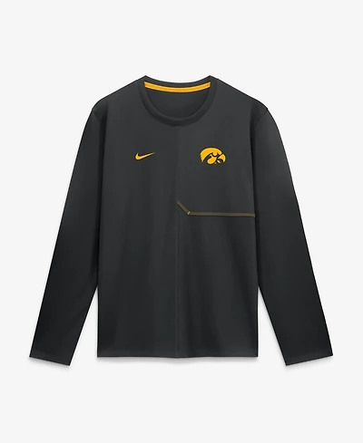 Nike Men's Iowa Hawkeyes Sideline Coaches Long-Sleeve T-Shirt