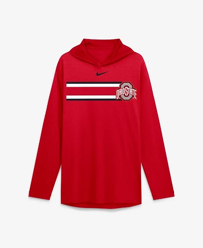 Nike Men's Ohio State Buckeyes Primetime Pattern Tri-Blend Long-Sleeve Hoodie
