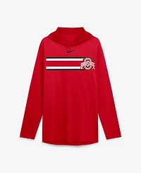 Nike Men's Ohio State Buckeyes Primetime Pattern Tri-Blend Long-Sleeve Hoodie
