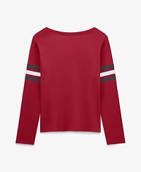 Fanatics Women's Tampa Bay Buccaneers Team First Coverage Scheme Lace-Up Long-Sleeve T-Shirt