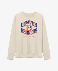 Fanatics Women's Denver Broncos Heritage Legacy Long-Sleeve Screen Print Graphics T-Shirt