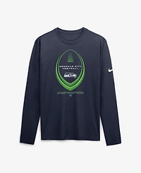 Nike Men's Seattle Seahawks Legend Icon Dri-fit Long-Sleeve Standard-Fit T-Shirt